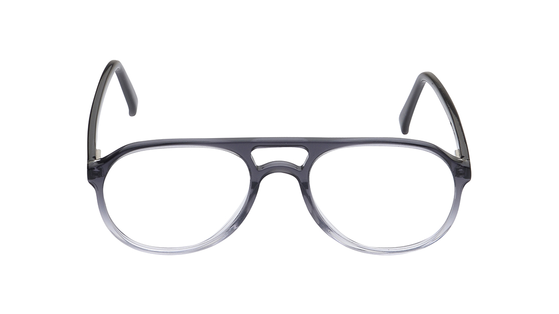 Image 1 of Grey Aviator Rimmed Eyeglasses for Men from Titan Available at Titan Eye+