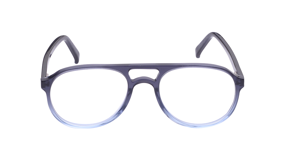 Image 1 of Blue Aviator Rimmed Eyeglasses for Men from Titan Available at Titan Eye+