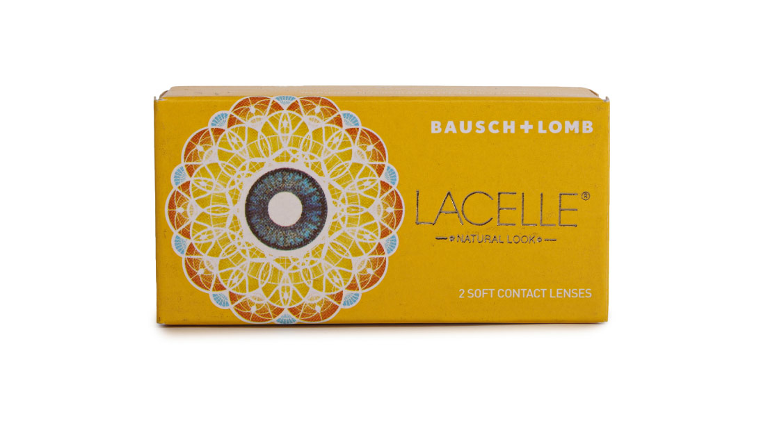 Image 1 of Blue Color Zero Power Quarterly Disposable Lacelle Natural Look By Bausch and Lomb - 2 lens per Box from Bausch and Lomb Available at Titan Eye+