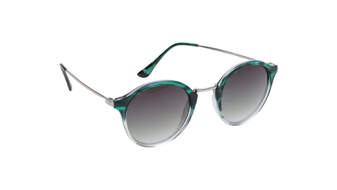 Green Round Rimmed Sunglasses From Fastrack (C085GR4V)