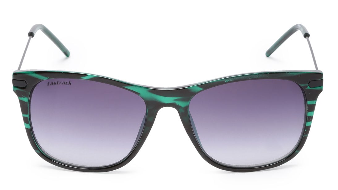 Image 1 of Green Wayfarer Men Sunglasses (C087BK3|54) from Fastrack Available at Titan Eye+