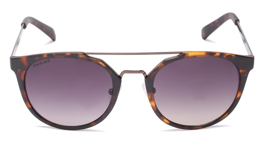 Image 1 of Brown Oval Men Sunglasses (C090BK3|52) from Fastrack Available at Titan Eye+