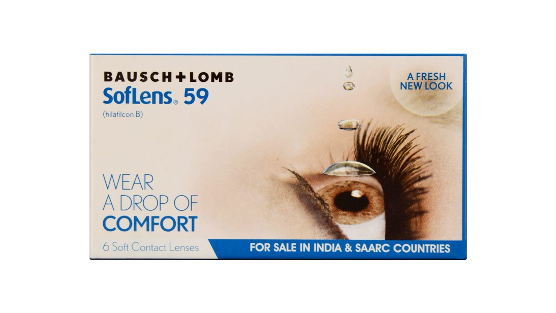 Image 1 of Monthly Disposable Soflens 59 By Bausch and Lomb - 6 lens per Box from Bausch and Lomb Available at Titan Eye+