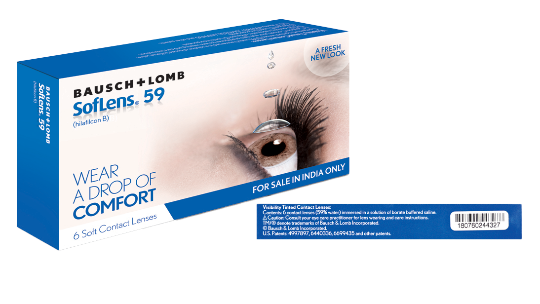 Image 4 of Monthly Disposable Soflens 59 By Bausch and Lomb - 6 lens per Box from Bausch and Lomb Available at Titan Eye+