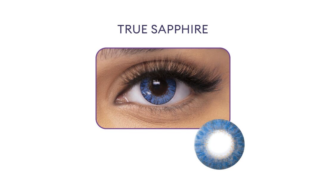 Buy Freshlook Colorblends True Sapphire Contact Lenses Pack of 2 CCFLSB86 Titan Eye Plus