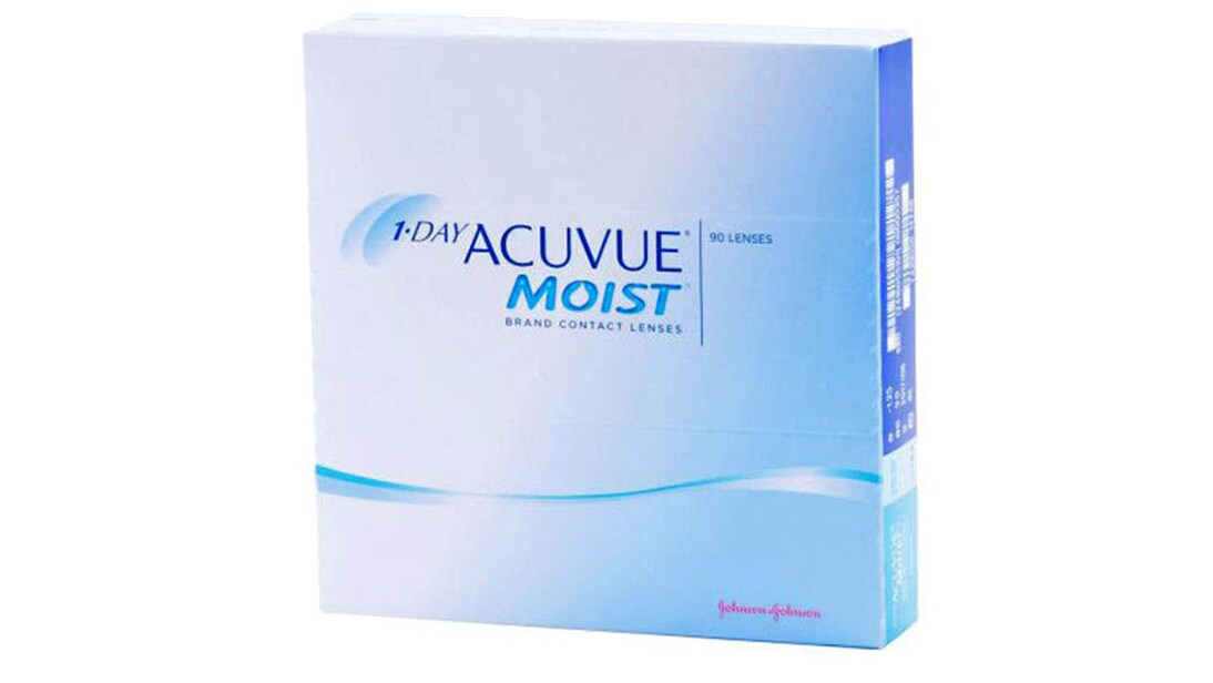 Image 1 of Daily Disposable Acuvue Moist By Johnson And Johnson - 90 Lens per Box from Johnson And Johnson Available at Titan Eye+