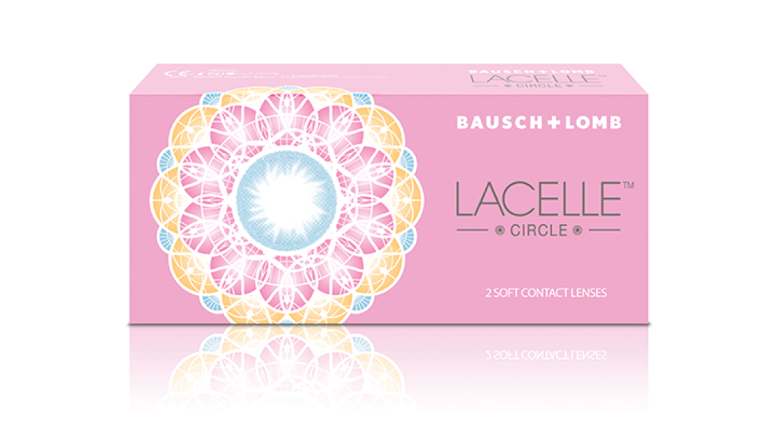 Image 1 of Grey Color Zero Order Monthly Disposable Lacelle Circle By Bausch and Lomb - 2 Lens per Box from Bausch and Lomb Available at Titan Eye+