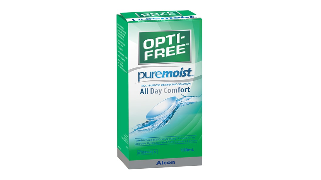 Image 1 of Opti Free Puremoist 4 OZ 120ml from Alcon Available at Titan Eye+