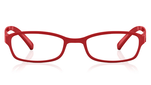 Image 1 of Red Rectangle Eyeglasses for Kids from Dash Available at Titan Eye+