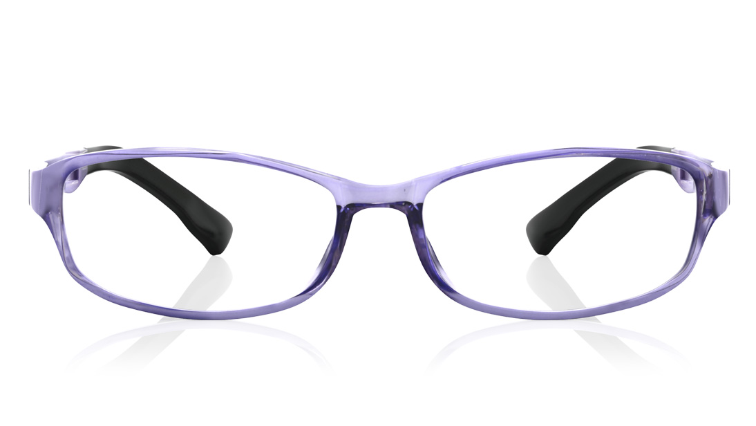 Image 1 of Purple Rectangle Eyeglasses for Kids from Dash Available at Titan Eye+