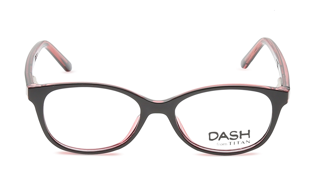 Image 1 of Black Rectangle Eyeglasses for Kids from Dash Available at Titan Eye+