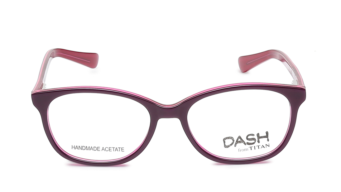 Image 1 of Purple Wayfarer Eyeglasses for Kids from Dash Available at Titan Eye+