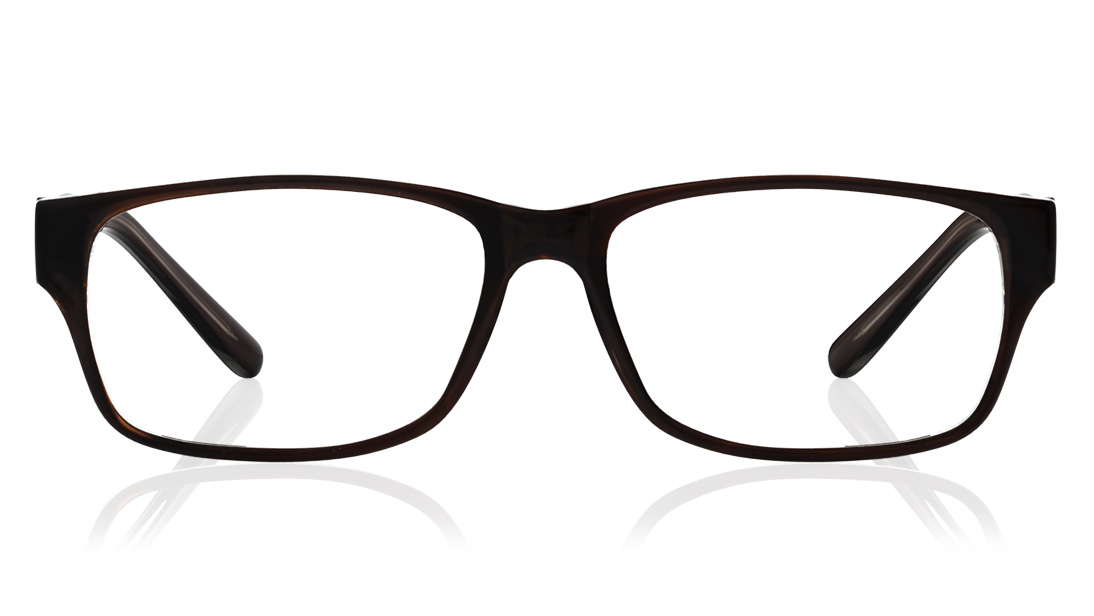 Image 1 of Brown Rectangle Eyeglasses for Men and Women from Titan Available at Titan Eye+