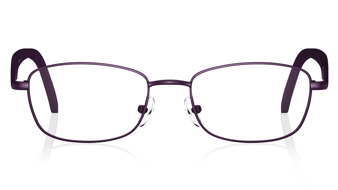 Image 1 of Purple Rectangle Rimmed Eyeglasses  (E1429B1A1|50) from Titan Available at Titan Eye+