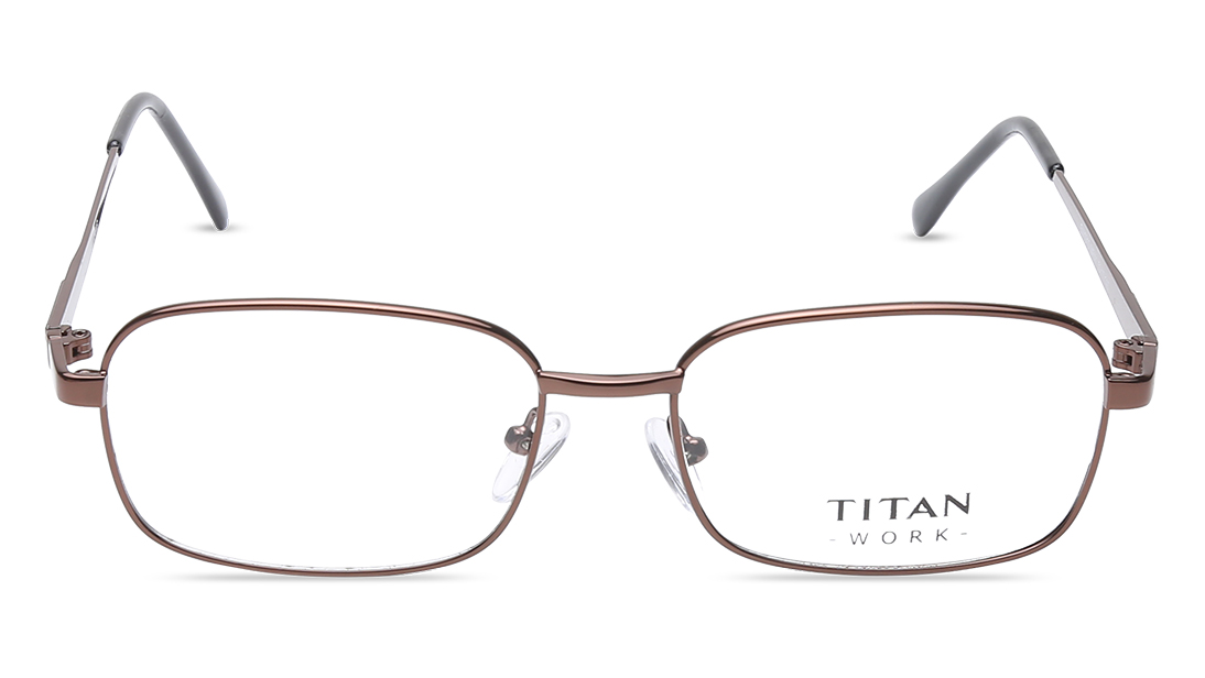 Image 1 of Bronze Navigator Rimmed Eyeglasses (EW1010MFM1|53) from Titan Available at Titan Eye+