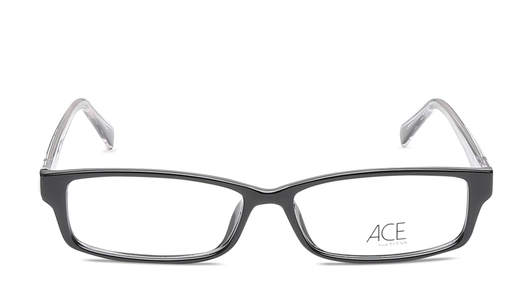 Image 1 of Black Rectangle Eyeglasses for Men and Women from Titan Available at Titan Eye+