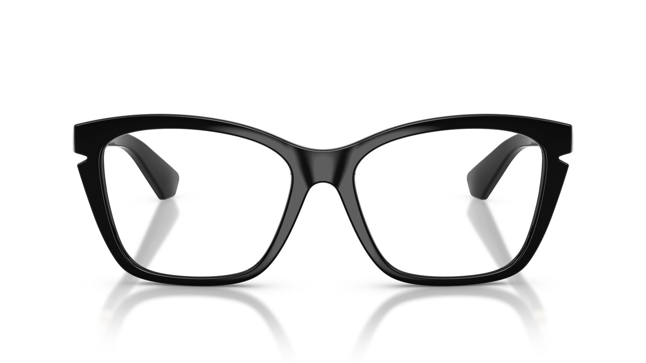 Image 1 of Black CatEye Eyeglasses for Women from Burberry Available at Titan Eye+