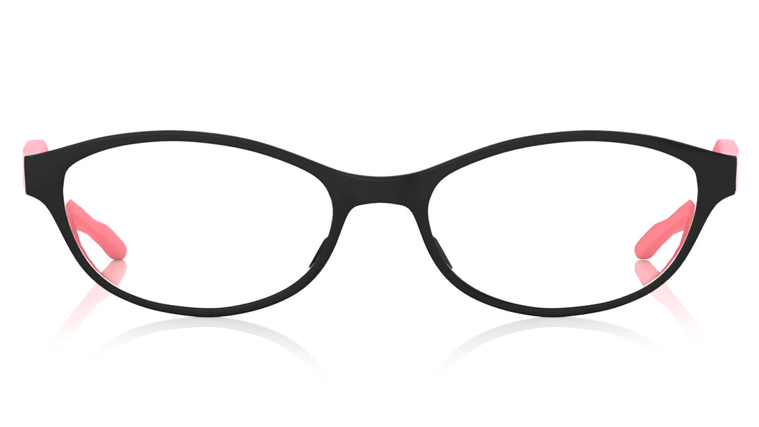 Image 1 of Black Oval Rimmed Eyeglasses (FT1017A1A1|50) from Fastrack Available at Titan Eye+