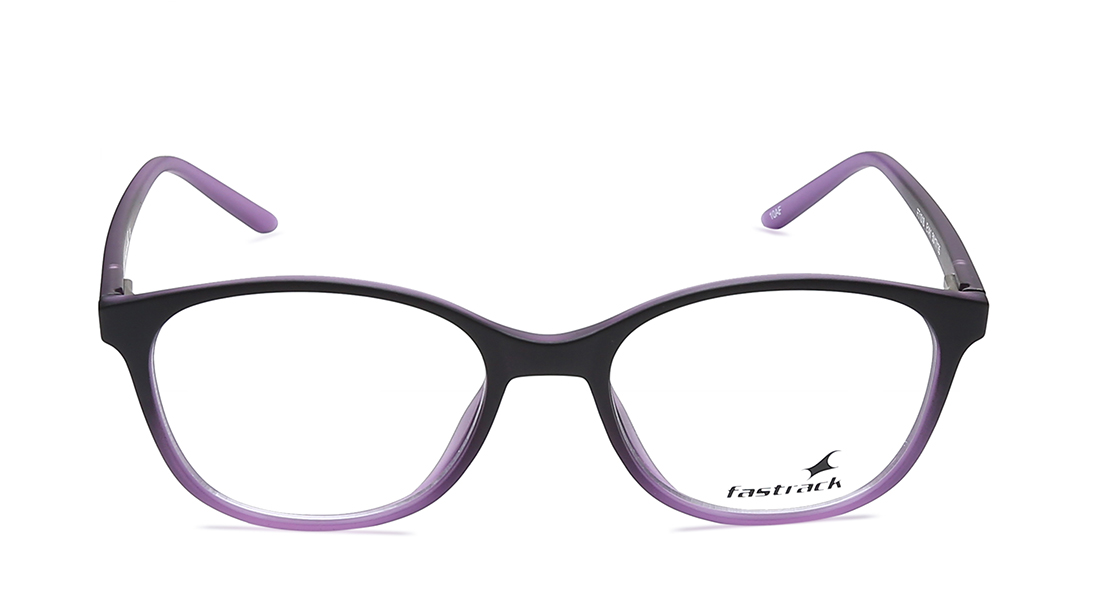 Image 1 of Black Purple Oval Rimmed Eyeglasses (FT1018E1A1|50) from Fastrack Available at Titan Eye+