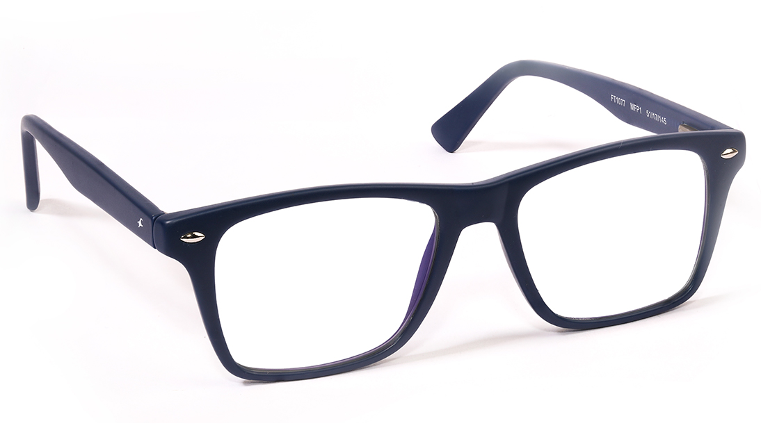 Blue Rectangle Rimmed Eyeglasses from Fastrack
