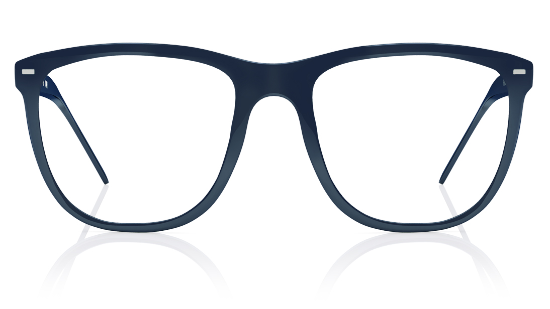 Image 1 of Blue Square Eyeglasses for Men and Women from Fastrack Available at Titan Eye+