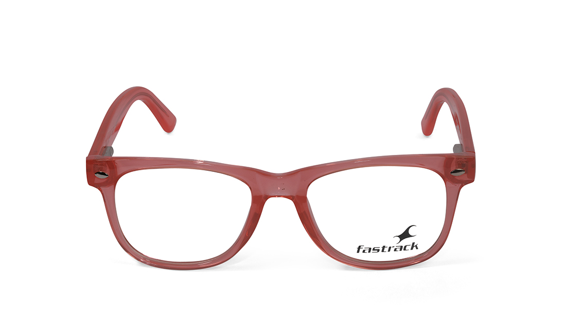 Image 1 of Pink Wayfarer Eyeglasses for Women from Fastrack Available at Titan Eye+
