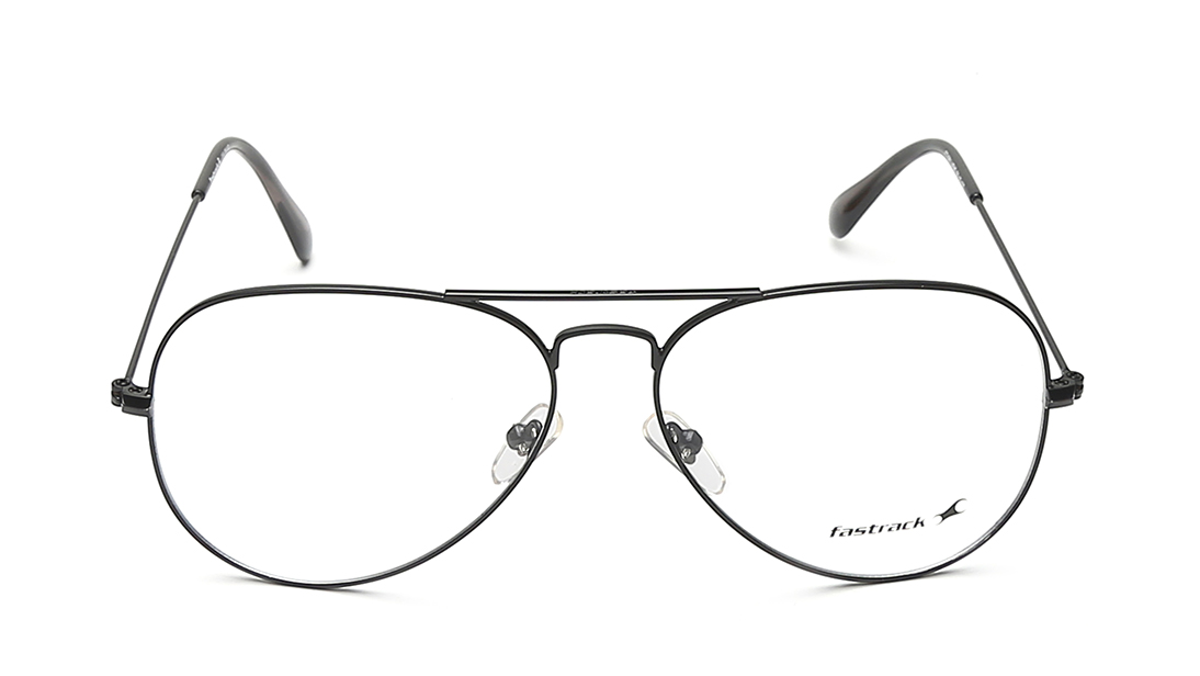 Image 1 of Black Aviator Eyeglasses for Men and Women from Fastrack Available at Titan Eye+