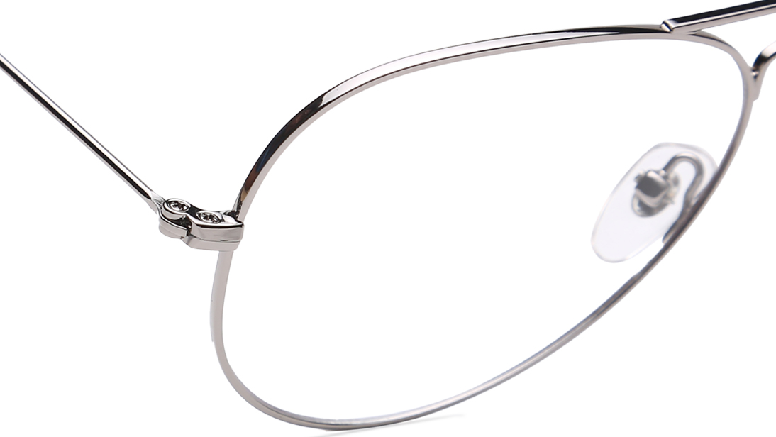 Silver Aviator Eyeglasses for Men and Women available online at