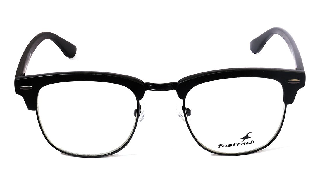 Image 3 of Black Clubmaster Rimmed Eyeglasses (FT1083MFC1|48) from Fastrack Available at Titan Eye+