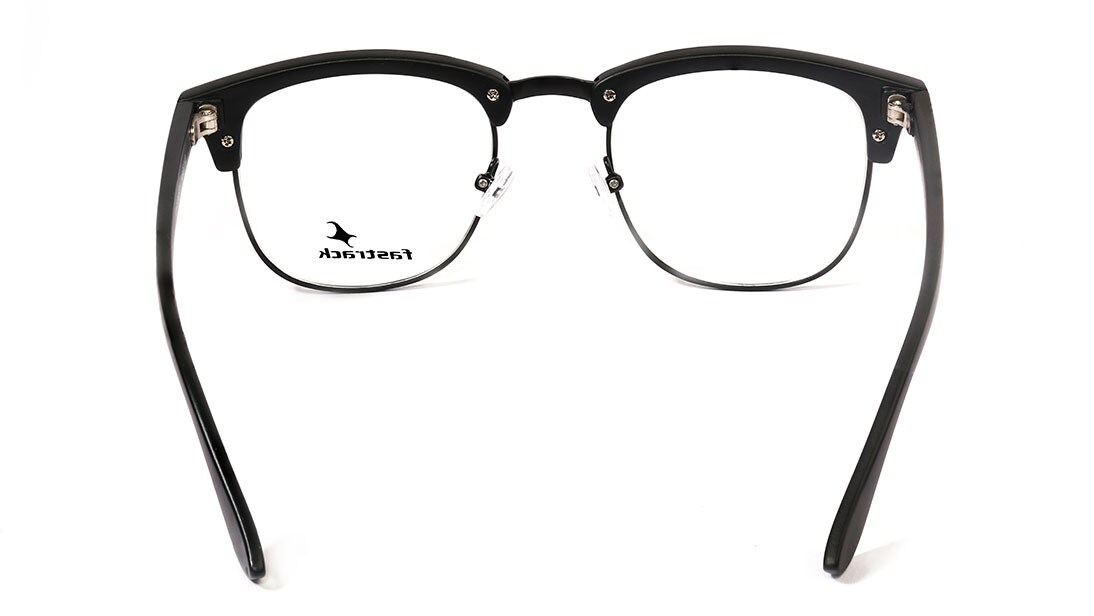 Image 6 of Black Clubmaster Rimmed Eyeglasses (FT1083MFC1|48) from Fastrack Available at Titan Eye+