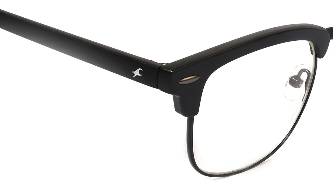Image 7 of Black Clubmaster Rimmed Eyeglasses (FT1083MFC1|48) from Fastrack Available at Titan Eye+