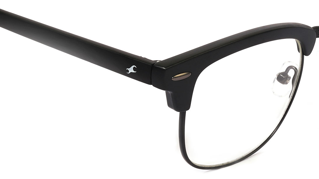 Image 10 of Black Clubmaster Rimmed Eyeglasses (FT1083MFC1|48) from Fastrack Available at Titan Eye+