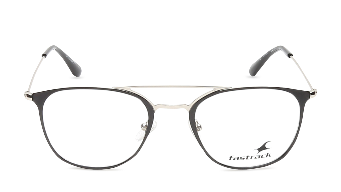 Image 1 of Black Wayfarer Rimmed Eyeglasses (FT1102MFM1|52) from Fastrack Available at Titan Eye+