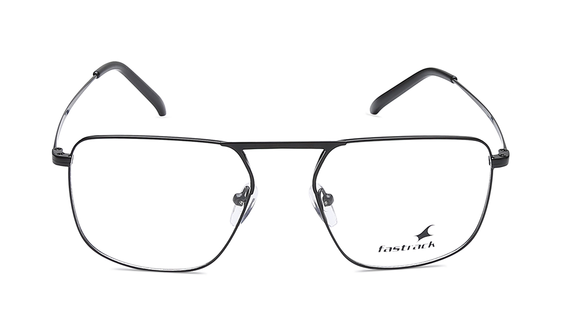 Image 1 of Black Aviator Rimmed Eyeglasses from Fastrack Available at Titan Eye+