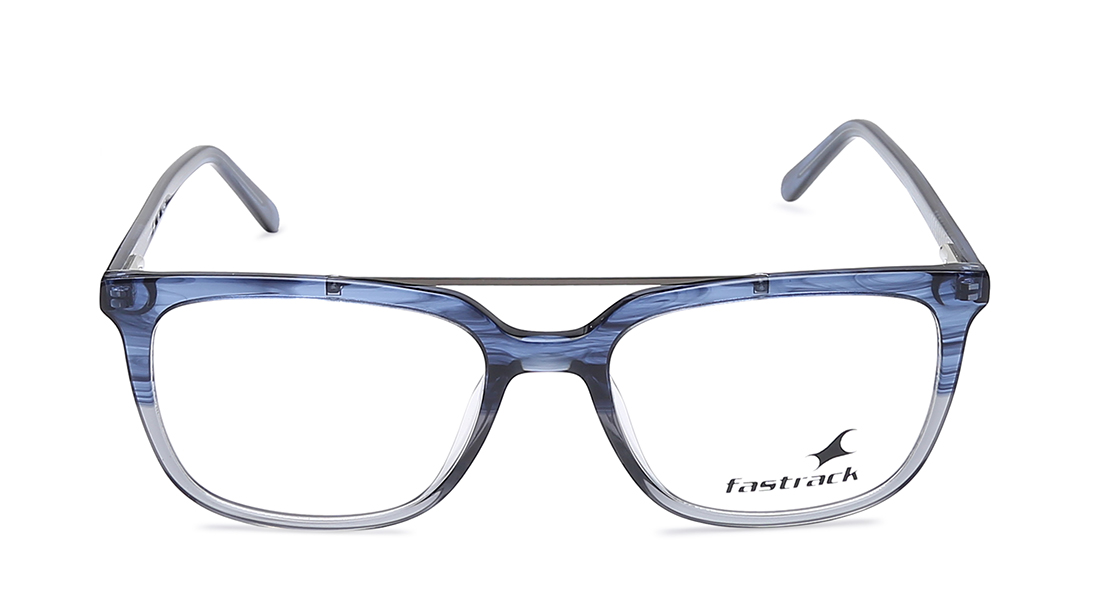 Image 1 of Blue Wayfarer Eyeglasses for Men and Women from Fastrack Available at Titan Eye+