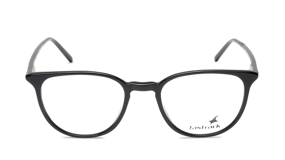 Image 1 of Black Phantos Eyeglasses for Men and Women from Fastrack Available at Titan Eye+