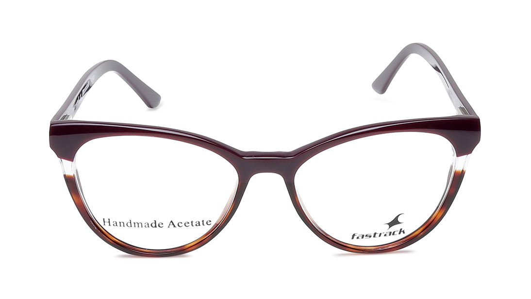 Image 1 of Maroon CatEye Eyeglasses for Women from Fastrack Available at Titan Eye+