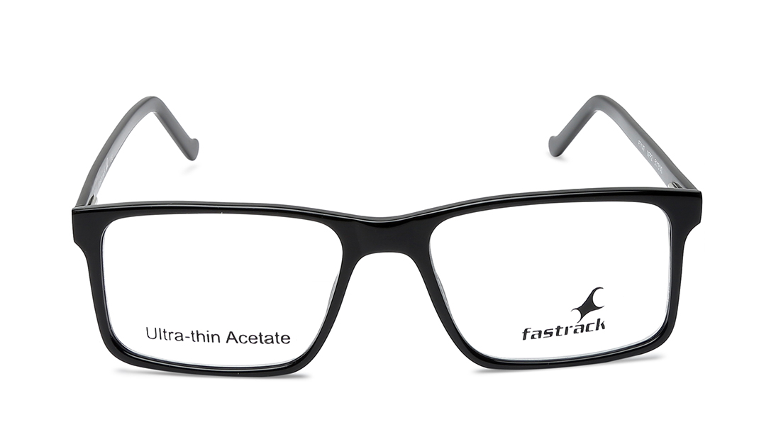 Image 1 of Black Wayfarer Eyeglasses for Men and Women from Fastrack Available at Titan Eye+