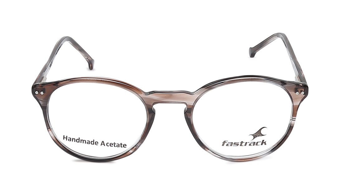 Image 1 of Brown Oval Rimmed Eyeglasses (FT1152UFP4|48) from Fastrack Available at Titan Eye+