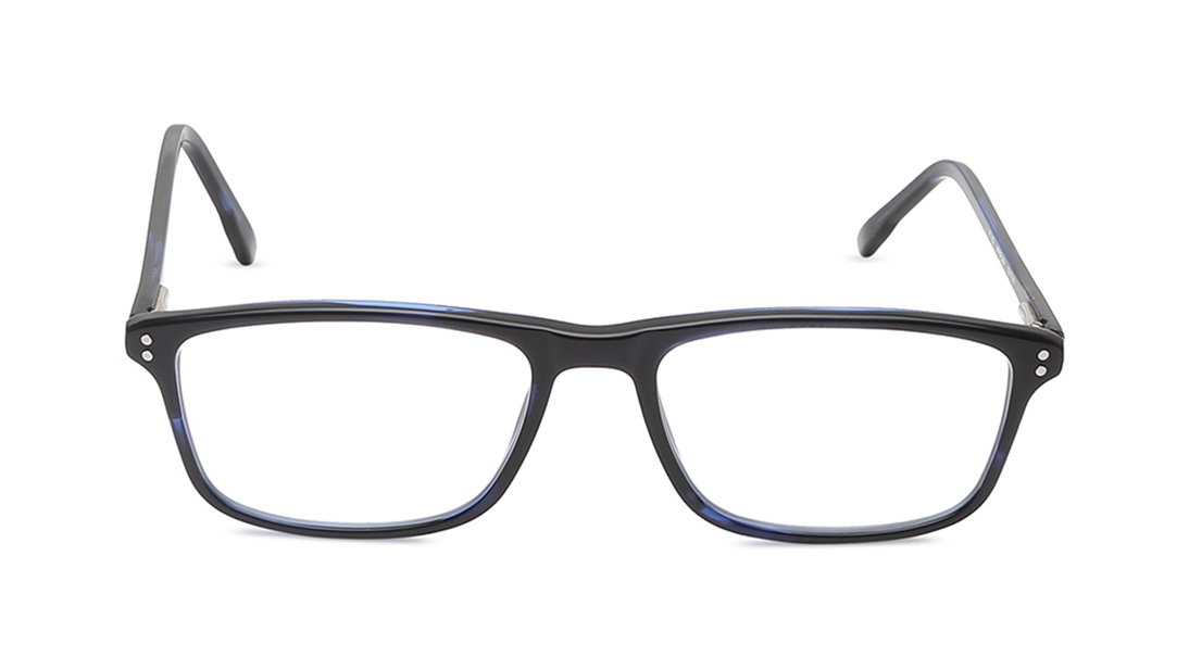 Image 1 of Grey Rectangle Blue Cut, Zero Power Computer Glass (FT1153MFP6PL069|53) from Fastrack Available at Titan Eye+