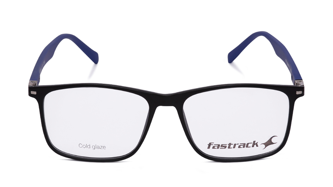 Image 1 of Black Square Eyeglasses for Men from Fastrack Available at Titan Eye+