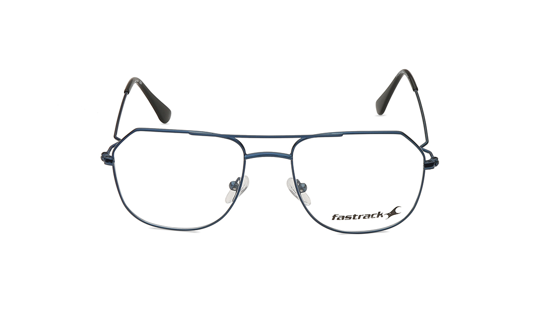 Image 1 of Green Square Rimmed Eyeglasses (FT1259MFM2MBLV|53) from Fastrack Available at Titan Eye+