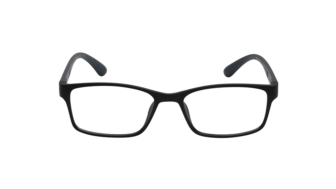 Image 1 of Black Rectangle Rimmed Unisex Eyeglasses (FT1406UFP1MBKV|52) from Fastrack Available at Titan Eye+