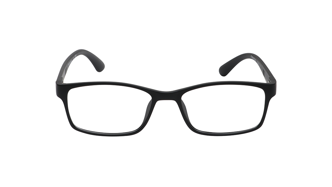 Image 1 of Black Rectangle Rimmed Unisex Eyeglasses (FT1406UFP2MBKV|52) from Fastrack Available at Titan Eye+