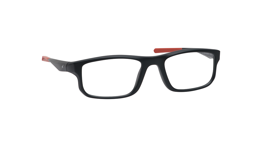 Blue Rectangle Rimmed Unisex Eyeglasses (FT1409UFP2MGYV|52)