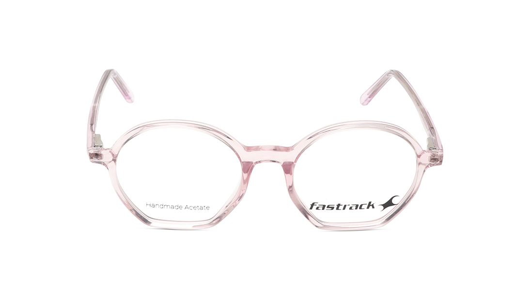 Image 1 of Pink Rimmed Unisex Eyeglasses (FT1417UFP2SPLV|49) from Fastrack Available at Titan Eye+
