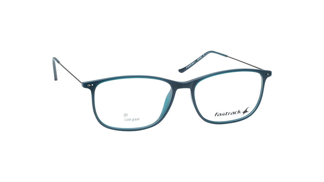 Green Rectangle Rimmed Eyeglasses