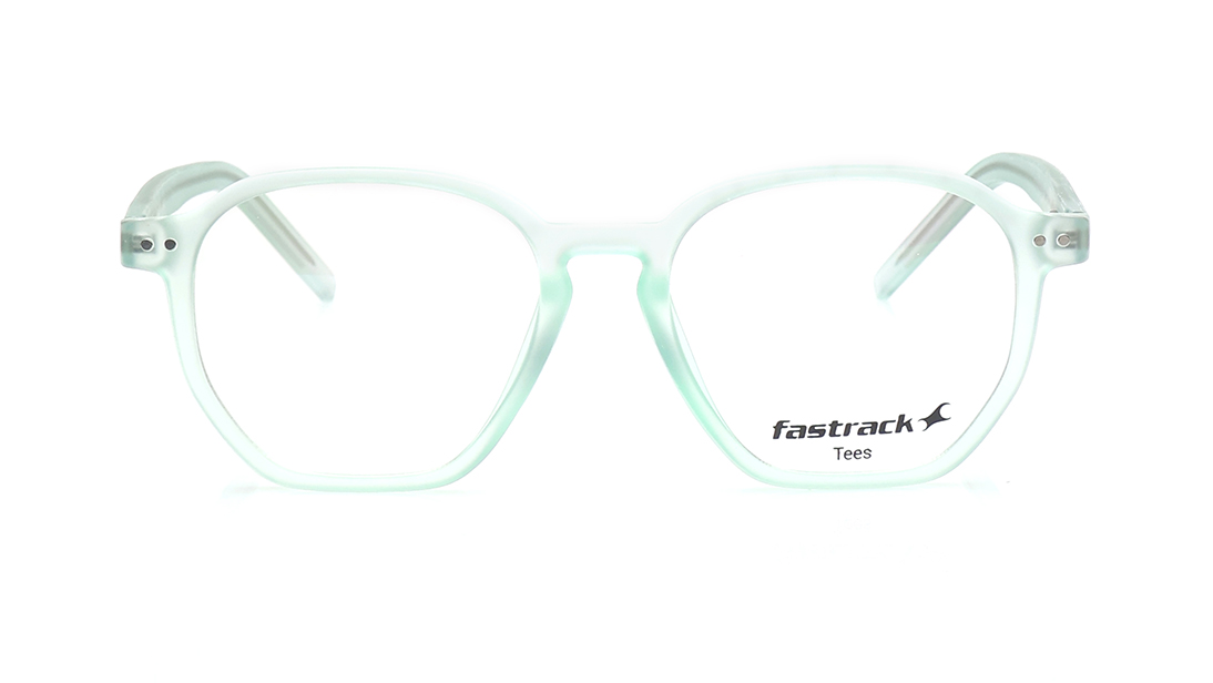 Image 1 of Grey Geometric Computer Glasses for Men and Women  from Tees By Fastrack Available at Titan Eye+