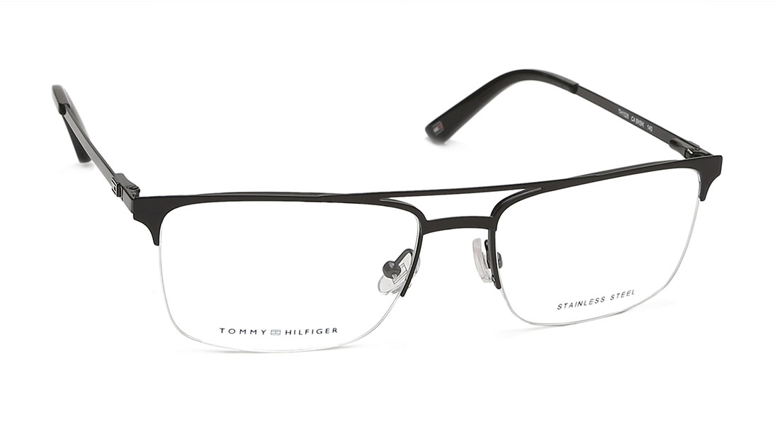 Black Square Eyeglasses for Men available online at Titan Eye+