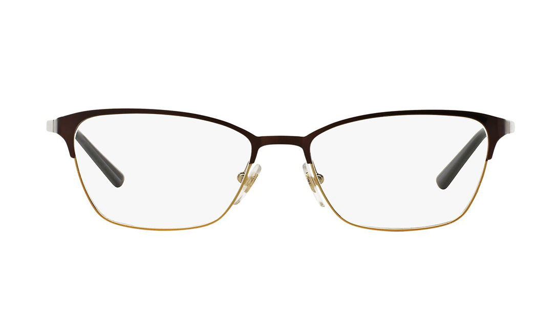 Image 1 of Bronze Square Rimmed Eyeglasses (FVO0468AA53|53) from Vogue Eyewear Available at Titan Eye+